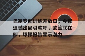 AYX-巴塞罗那训练开放日，今夜遗憾出局引欢呼，欧篮联在即，球探报告显示潜力的简单介绍